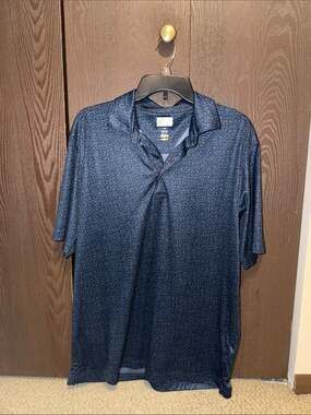Greg Norman Collection Navy Short-Sleeve Performance Polo